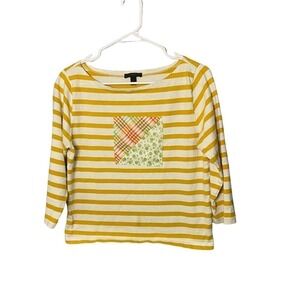 𝅺J Crew Patchwork Top Size Small